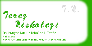 terez miskolczi business card