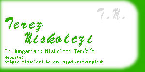 terez miskolczi business card